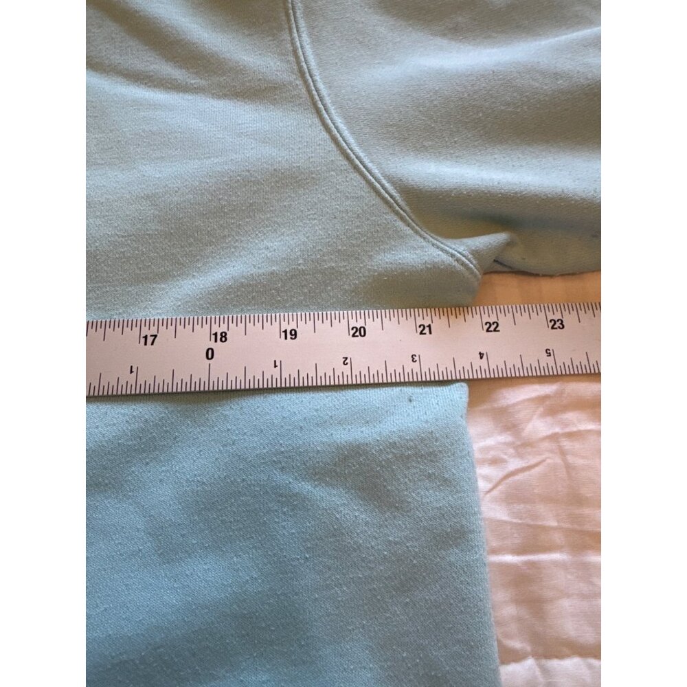 Life Is Good M Beach Blue Hoodie Sweatshirt Front Pocket & Fishing Graphic Lake - Picture 9 of 11